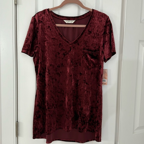 VELVET TUNIC TEE - Picture 1 of 3